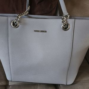 Calvin Klein Gray Hayden Saffiano Large Tote w/dustbag